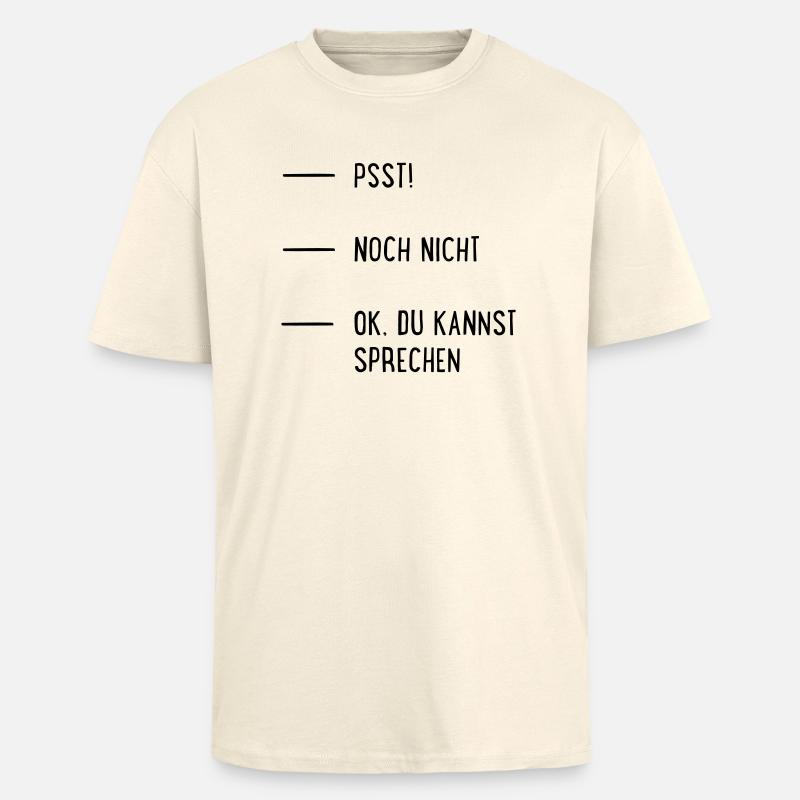 Kaffee - Oversized Heavyweight Unisex T-Shirt - Creme