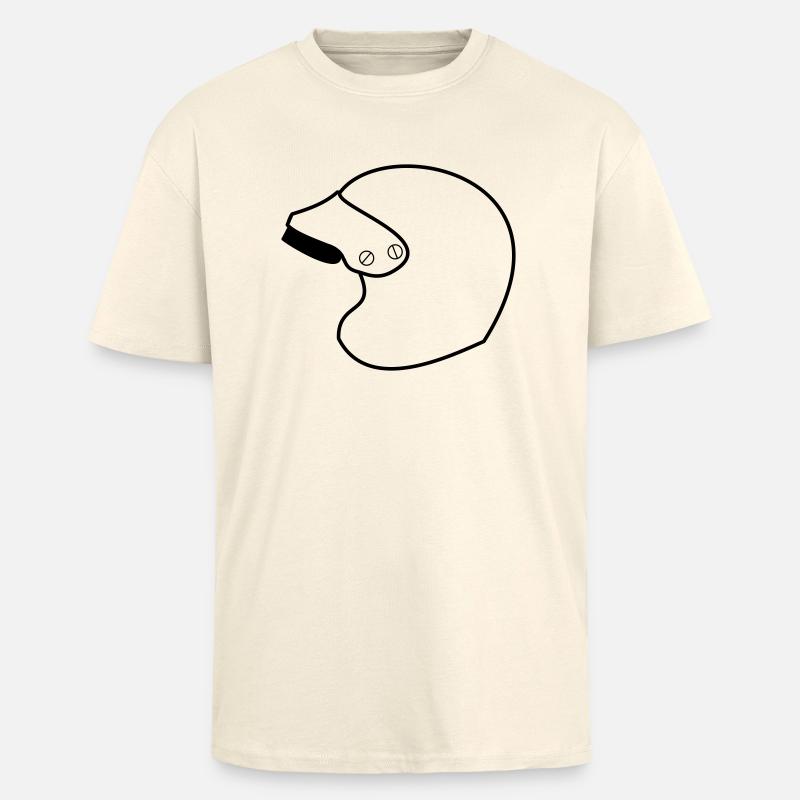 Racing Jet Helm - Oversized Heavyweight Unisex T-Shirt - Creme