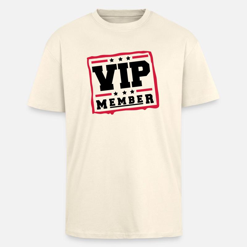 vip_member_bv2 - Oversized Heavyweight Unisex T-Shirt - Creme