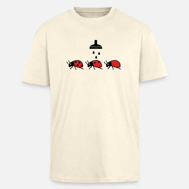 Marienkaefer - Oversized Heavyweight Unisex T-Shirt - Creme