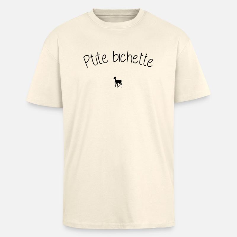 ptite bichette - T-shirt unisexe oversize épais - crème