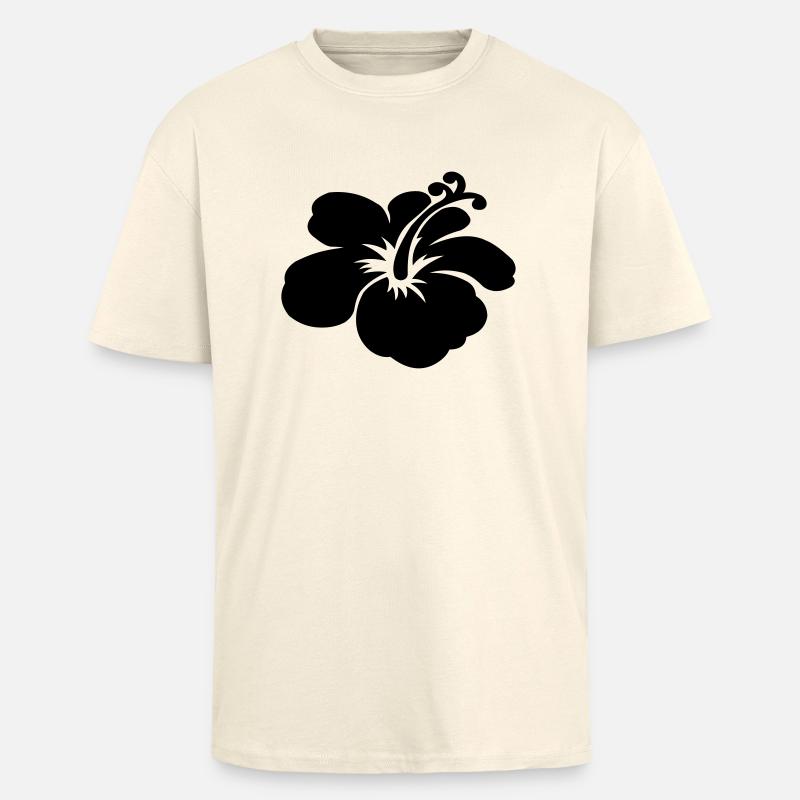 hibiscusblüte - Oversized Heavyweight Unisex T-Shirt - Creme