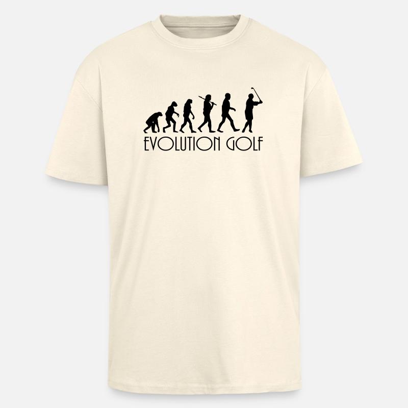 evolution golf - T-shirt unisexe oversize épais - crème