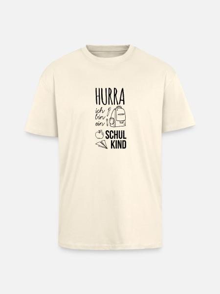 Einschulung - Oversized Heavyweight Unisex T-Shirt - Creme