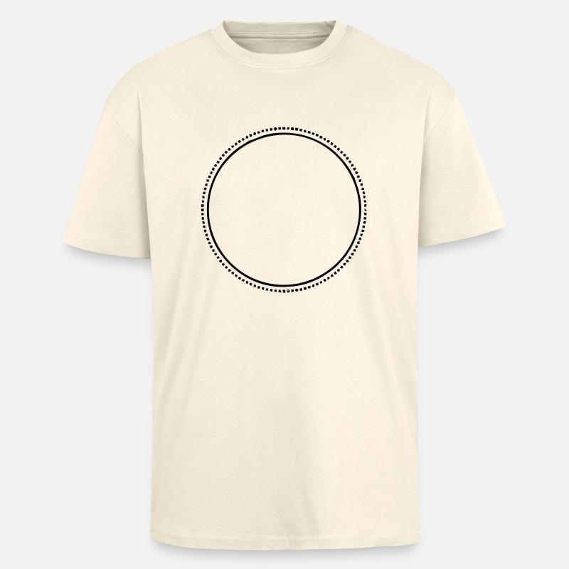 circle 4 ur design ★ Kreis - Oversized Heavyweight Unisex T-Shirt - Creme
