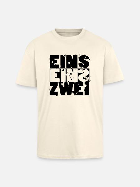 Eins Eins Zwei - 112 - Oversized Heavyweight Unisex T-Shirt - Creme