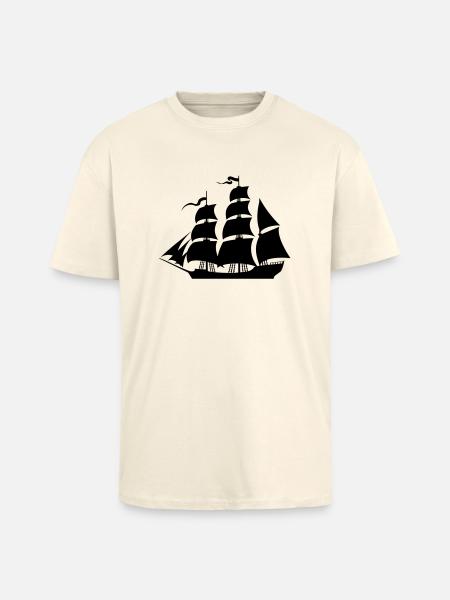 Sailboat eu - Unisex Oversized Heavyweight T-shirt - creme
