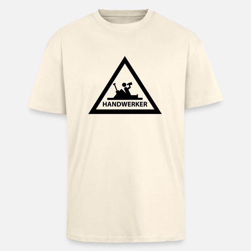 handwerker - Oversized Heavyweight Unisex T-Shirt - Creme