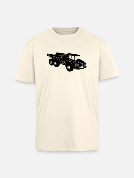 dumper Articulated hauler - Unisex Oversized Heavyweight T-shirt - creme