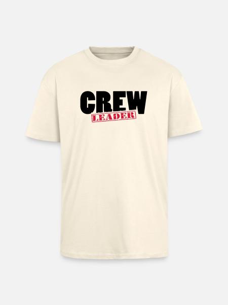crew_leader - Oversized Heavyweight Unisex T-Shirt - Creme