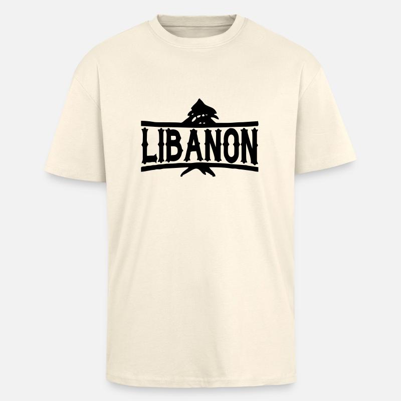 Libanon - Oversized Heavyweight Unisex T-Shirt - Creme