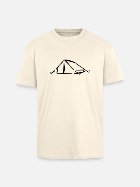 tent_1 - T-shirt unisexe oversize épais - crème