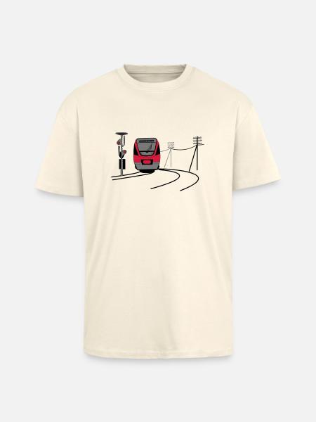bahn - Oversized Heavyweight Unisex T-Shirt - Creme