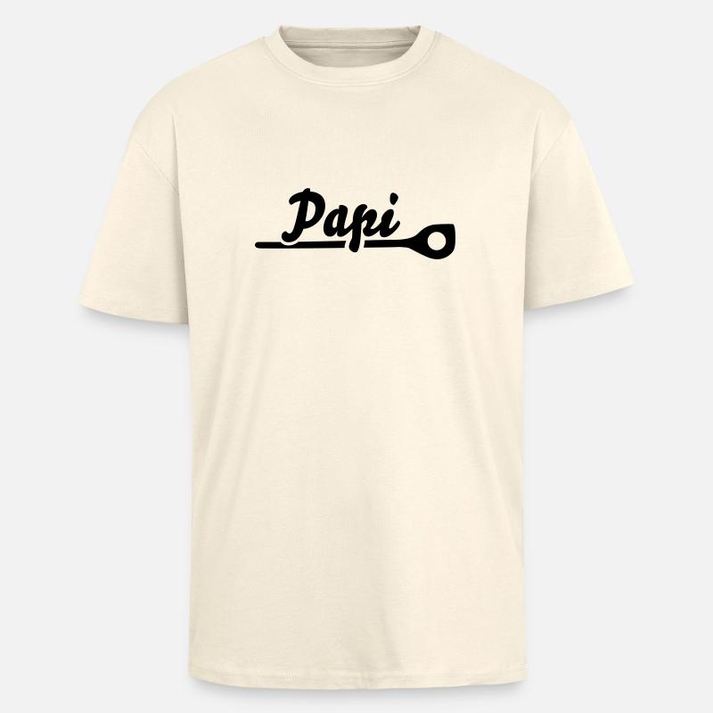 Papi - Oversized Heavyweight Unisex T-Shirt - Creme
