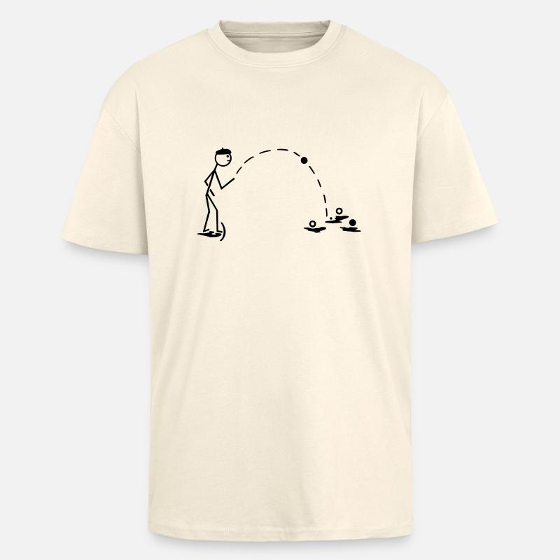 boule - Oversized Heavyweight Unisex T-Shirt - Creme