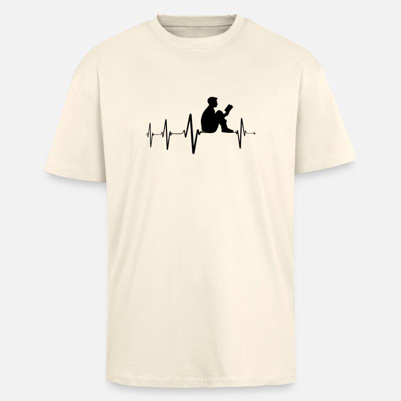 Lesen, Reading, Romane Geschenke - Oversized Heavyweight Unisex T-Shirt - Creme