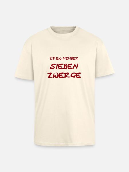 CREW_MEMBER_7Dwarfs - Oversized Heavyweight Unisex T-Shirt - Creme
