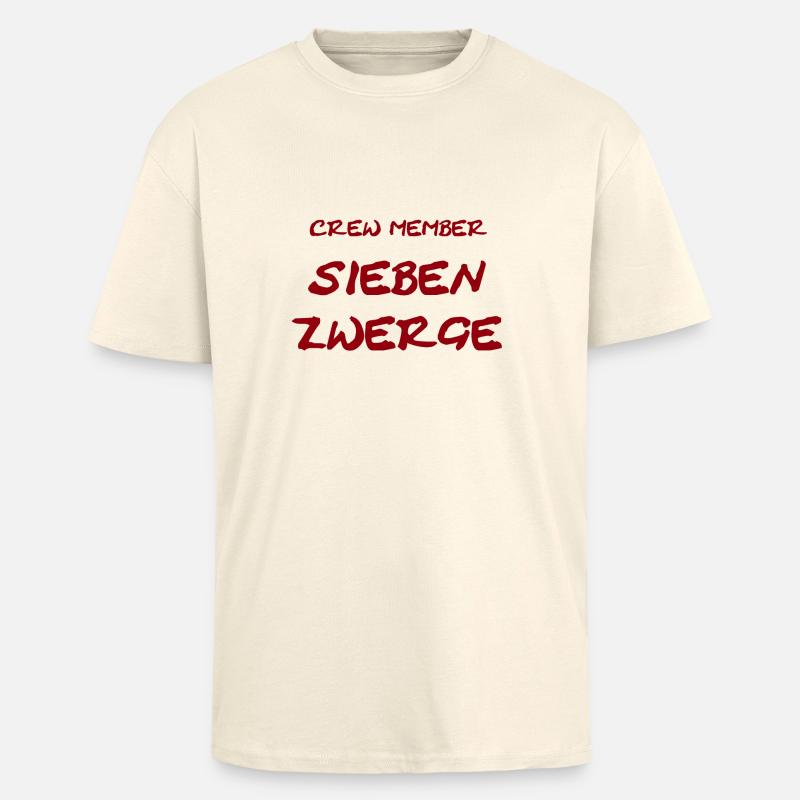 CREW_MEMBER_7Dwarfs - Oversized Heavyweight Unisex T-Shirt - Creme