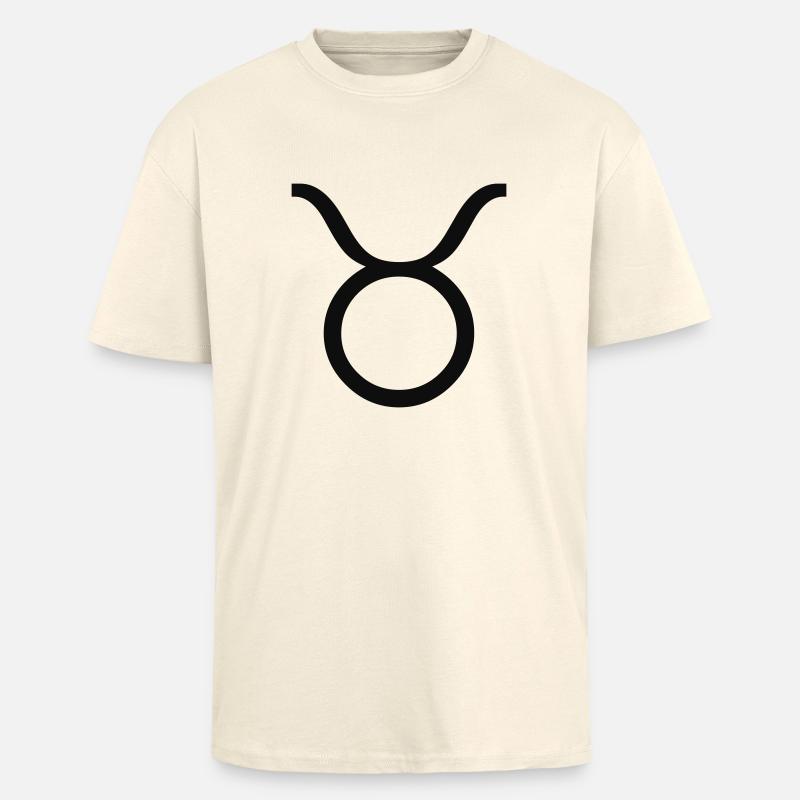 taurus / taurus - T-shirt unisex oversize pesante - crema