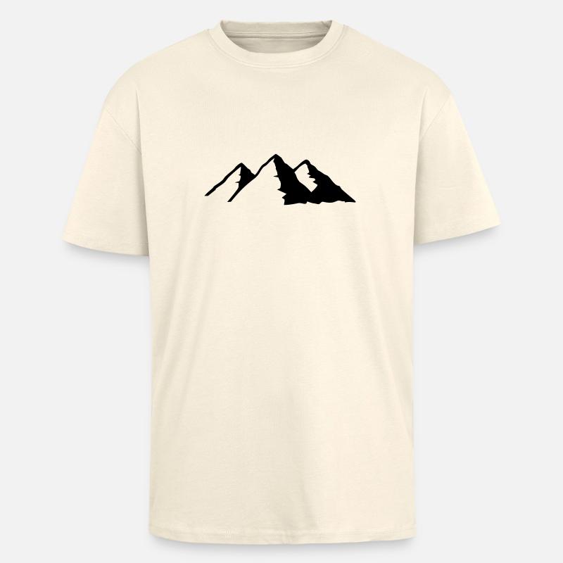 mountain - Unisex Oversized Heavyweight T-shirt - creme