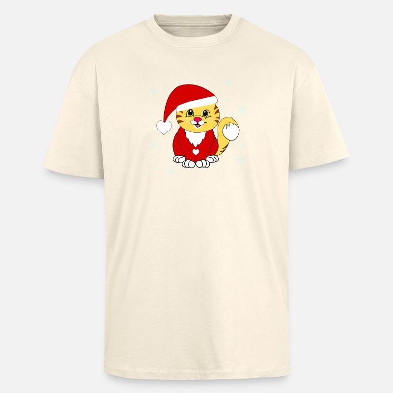 Gueule de bois de Noël - T-shirt unisexe oversize épais - crème