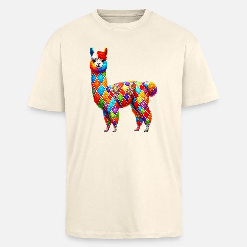 Alpaka - Oversized Heavyweight Unisex T-Shirt - Creme