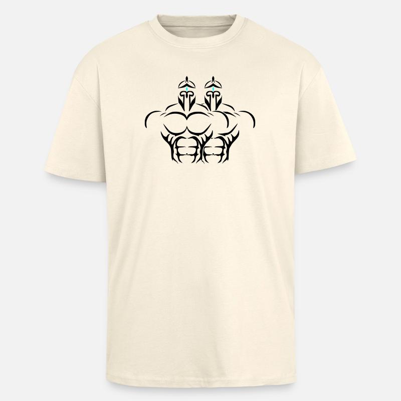 Alpha Twins Deluxe - Oversized Heavyweight Unisex T-Shirt - Creme