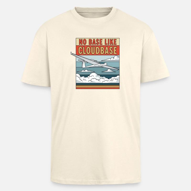 Pas de base comme Cloudbase - T-shirt unisexe oversize épais - crème
