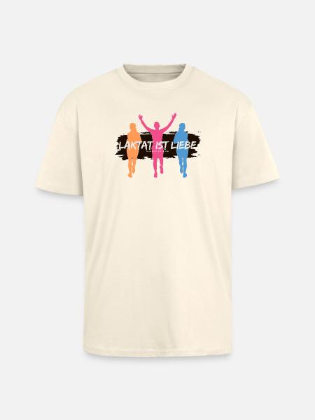 Lactate, c’est l’amour – Édition Runner - T-shirt unisexe oversize épais - crème