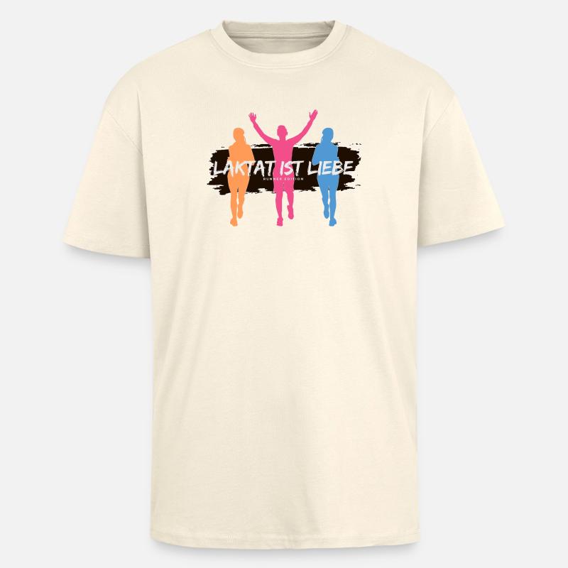 Lactate is Love – Runner Edition - Unisex Oversized Heavyweight T-shirt - creme