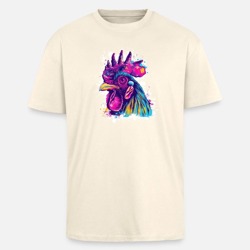 Hahn Kunst Graffiti - Oversized Heavyweight Unisex T-Shirt - Creme