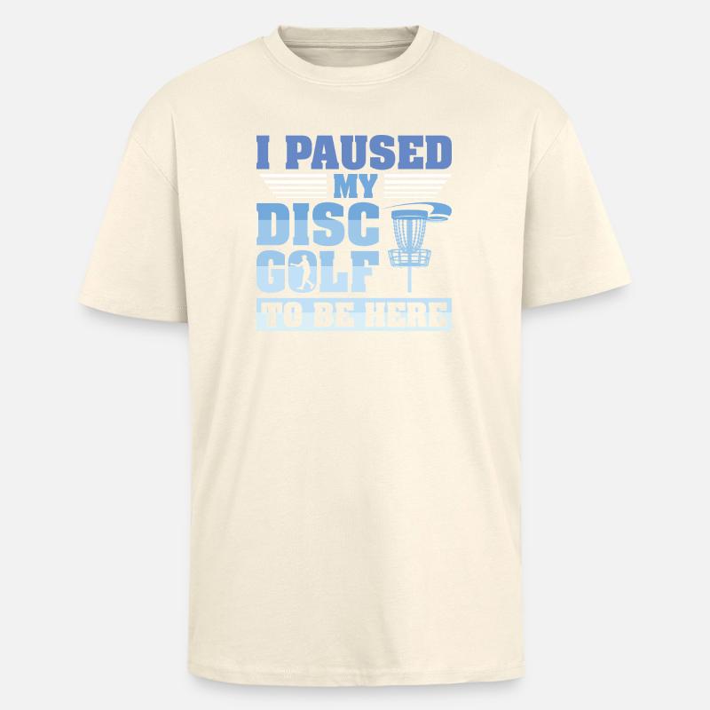Cadeaux de disc golf Disc Golf - T-shirt unisexe oversize épais - crème
