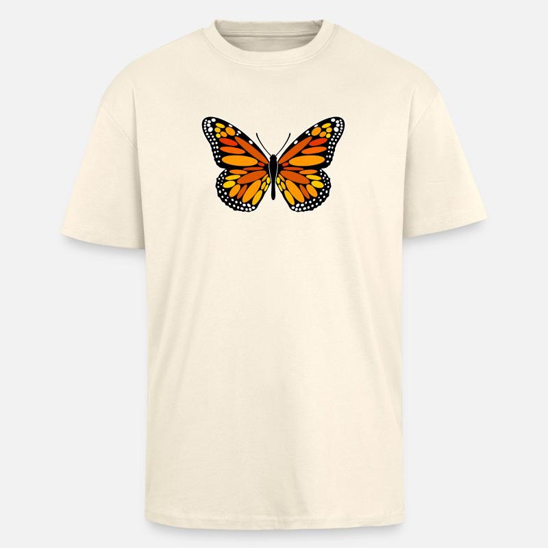 Papillon monarque - T-shirt unisexe oversize épais - crème