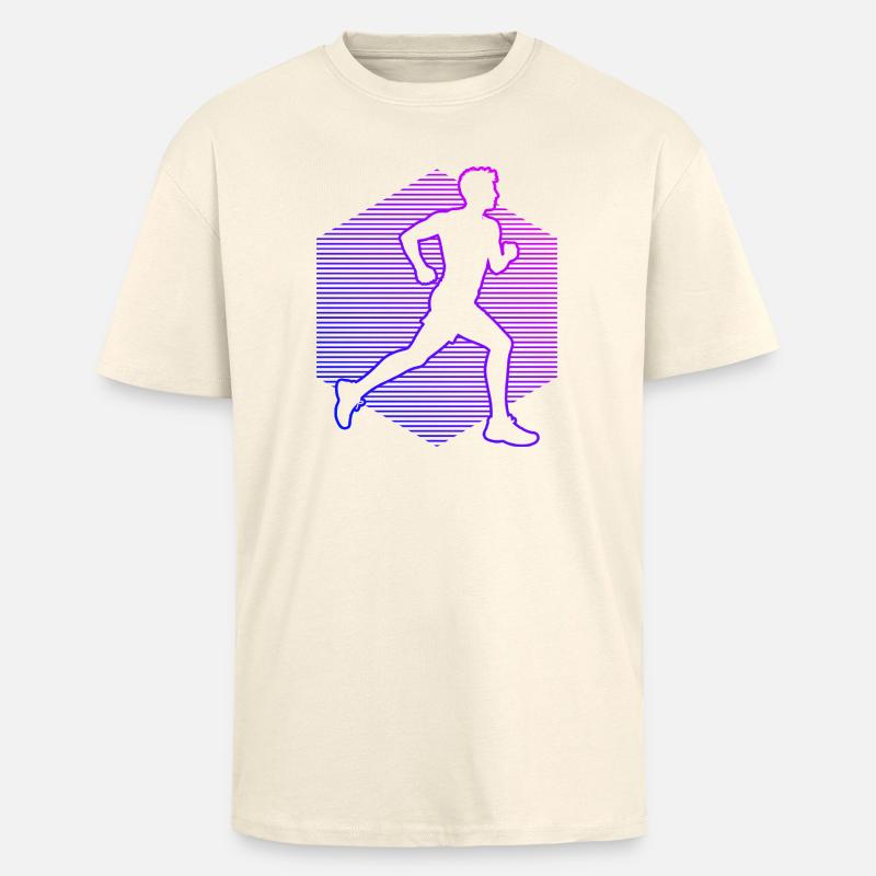 Geschenkidee für einen Running mit Running - Oversized Heavyweight Unisex T-Shirt - Creme