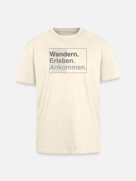 Wandern erleben - Oversized Heavyweight Unisex T-Shirt - Creme