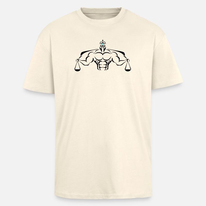 Alpha Scale Deluxe - Oversized Heavyweight Unisex T-Shirt - Creme