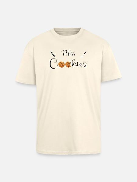 Miss cookies - T-shirt unisexe oversize épais - crème