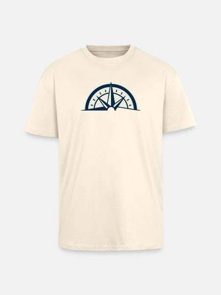 Bergretter Kompass Wappen - Oversized Heavyweight Unisex T-Shirt - Creme