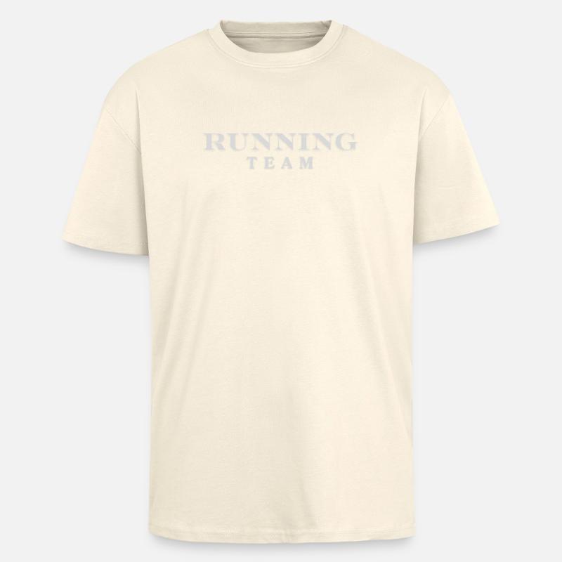 Équipe de course - T-shirt unisexe oversize épais - crème