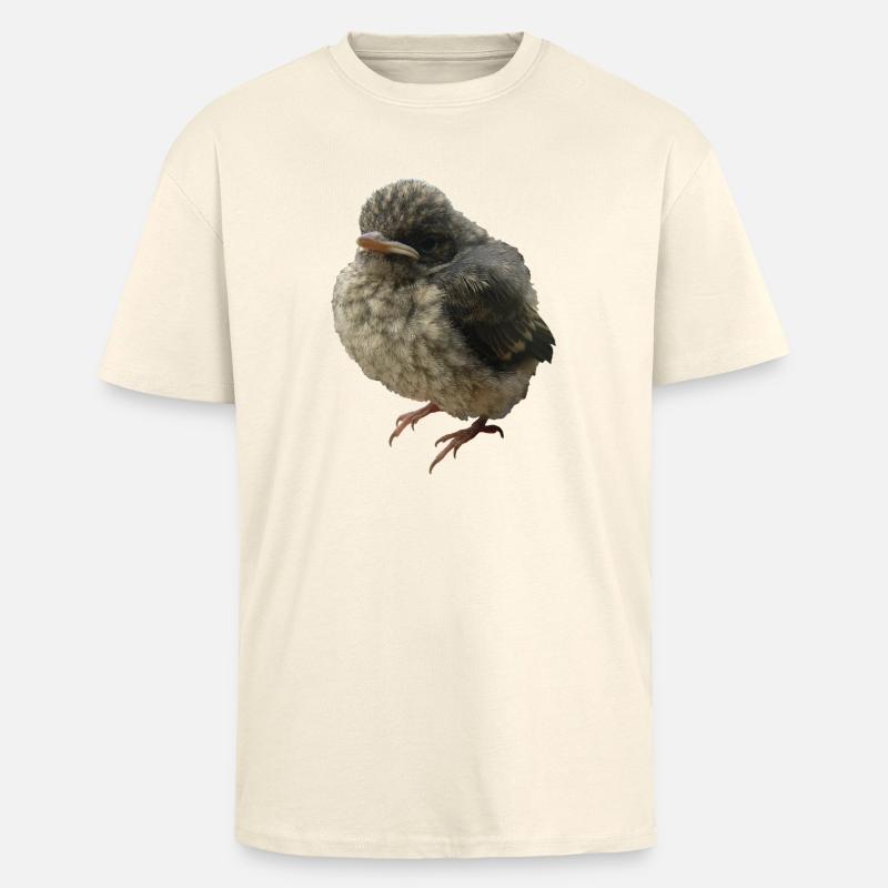 Jungvogel Ästling - Oversized Heavyweight Unisex T-Shirt - Creme