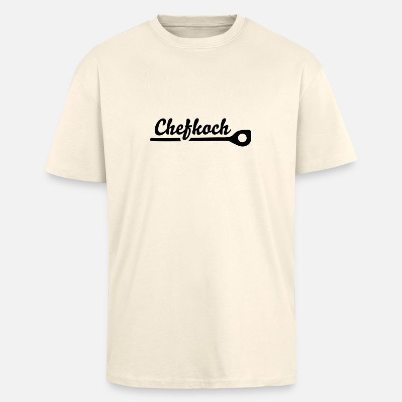 Cuisinier - T-shirt unisexe oversize épais - crème