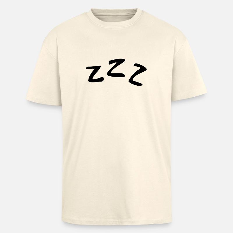 Sleeping ZZZ - Oversized Heavyweight Unisex T-Shirt - Creme