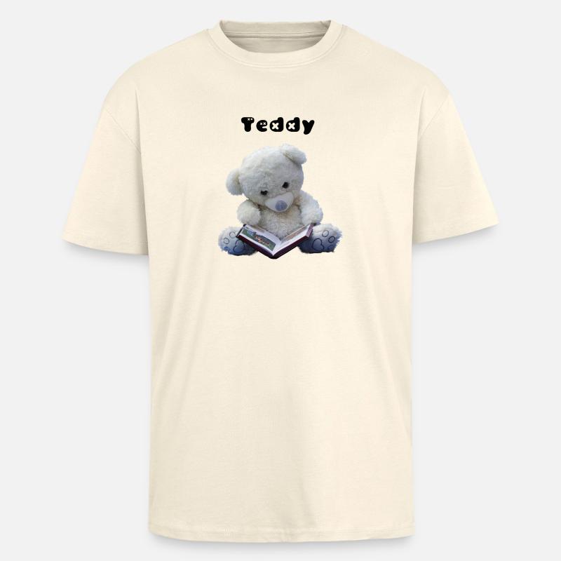 Teddy - T-shirt unisexe oversize épais - crème