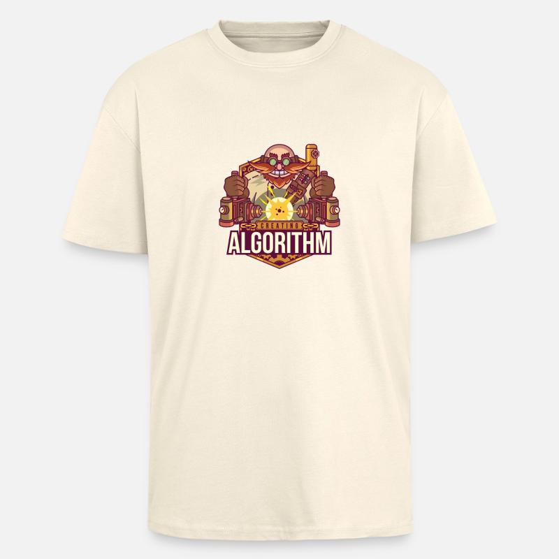 Software-Algorithmus - Oversized Heavyweight Unisex T-Shirt - Creme