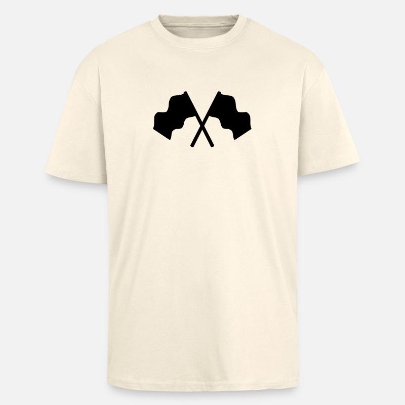 drapeau - T-shirt unisexe oversize épais - crème