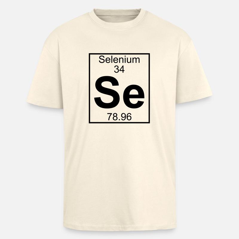 Selenium (Se) (element 34) - Unisex Oversized Heavyweight T-shirt - creme