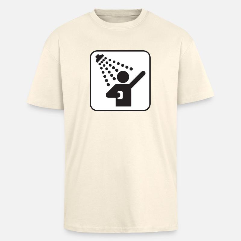 Duschen - Oversized Heavyweight Unisex T-Shirt - Creme