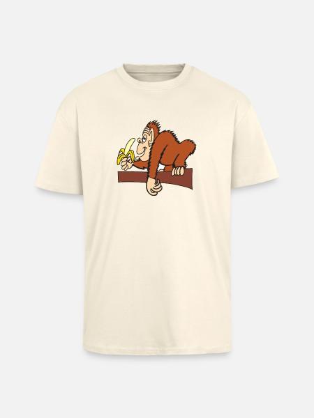 AFFE MIT BANANE! - Oversized Heavyweight Unisex T-Shirt - Creme