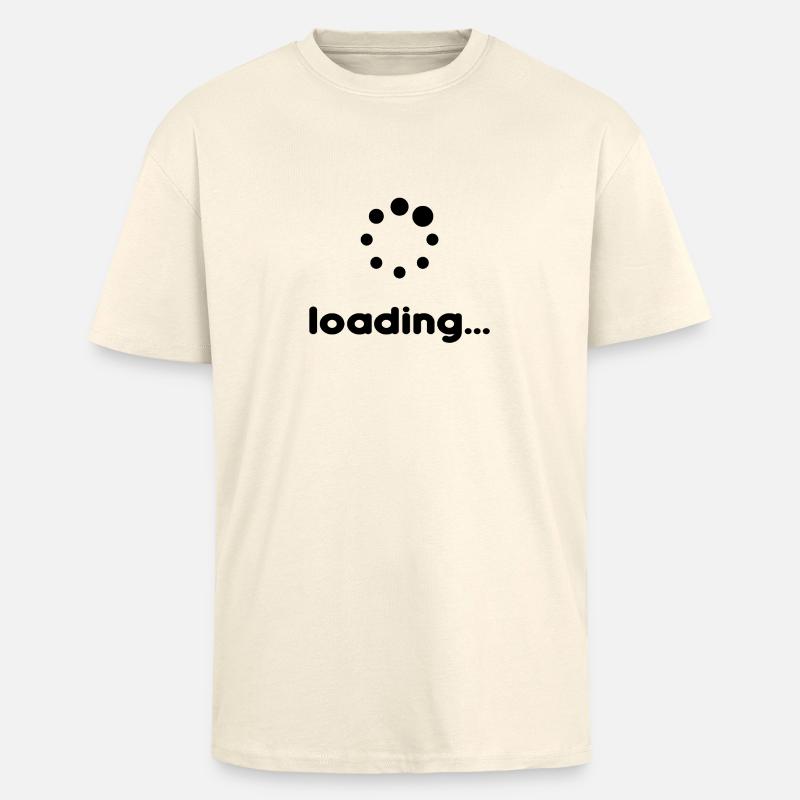 Bitte warten - Loading... - Oversized Heavyweight Unisex T-Shirt - Creme