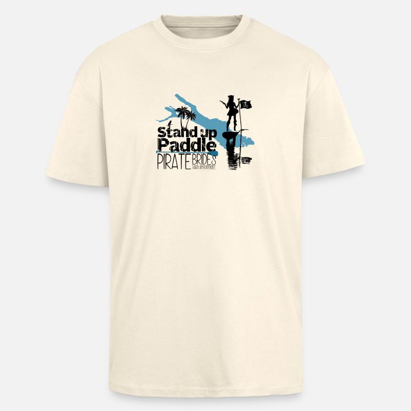 SUP Pirate Brides Bodensee - Oversized Heavyweight Unisex T-Shirt - Creme
